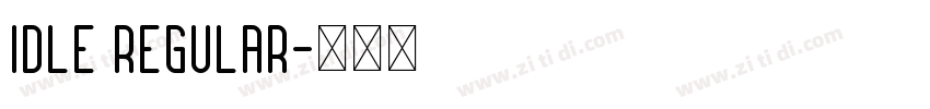 IDLE Regular字体转换